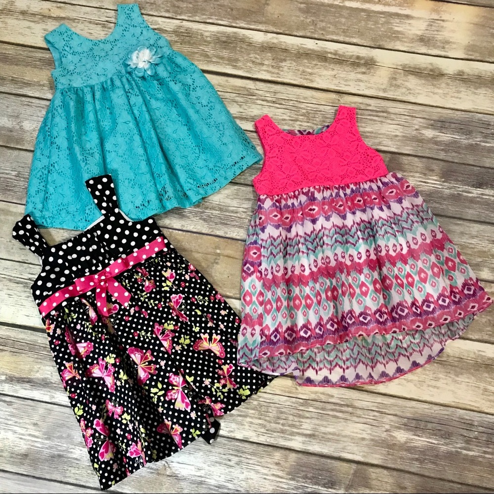 Toddler Girl Summer Dresses (Lot of 3) - 24m/2T